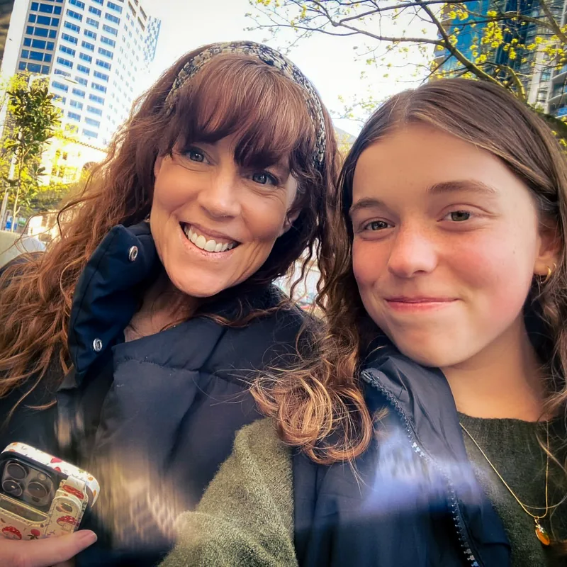 Kirsten with her daughter